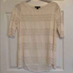 White Lace Roz & Ali blouse